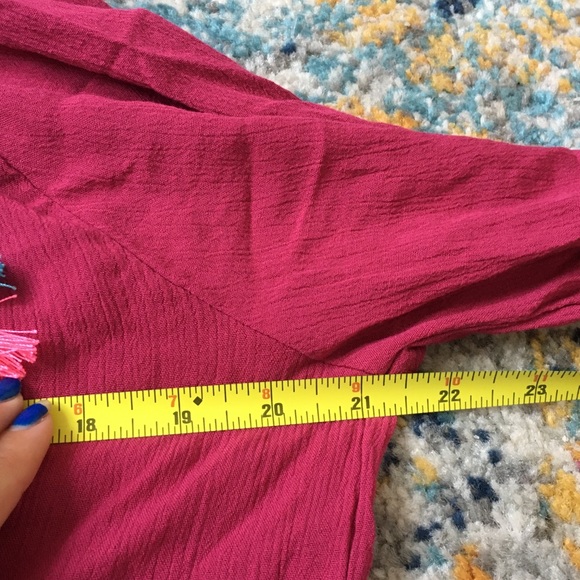 New pink fringe back swimsuit coverup NWOT - Picture 7 of 8